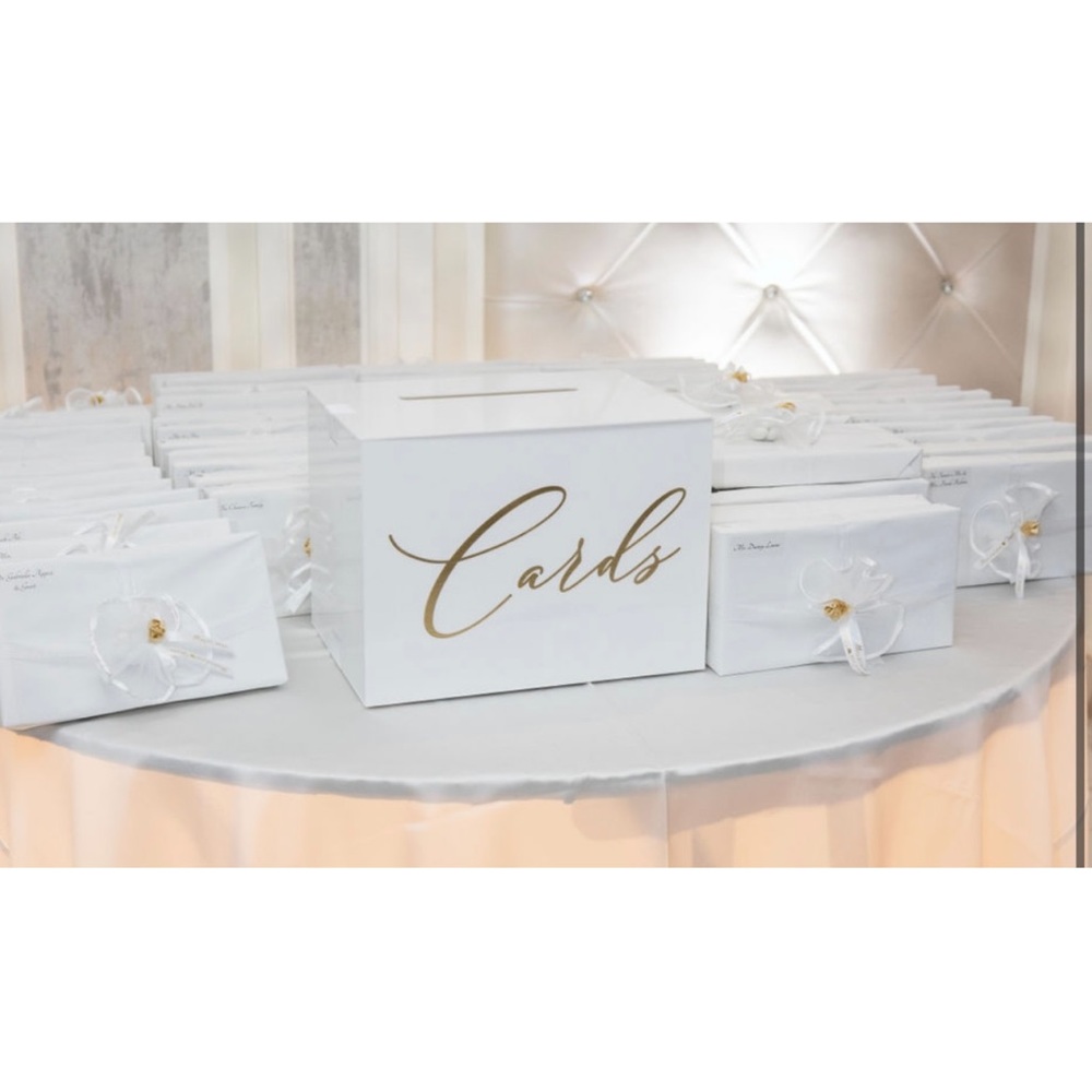 Beautiful large card box used for bridal shower and wedding
